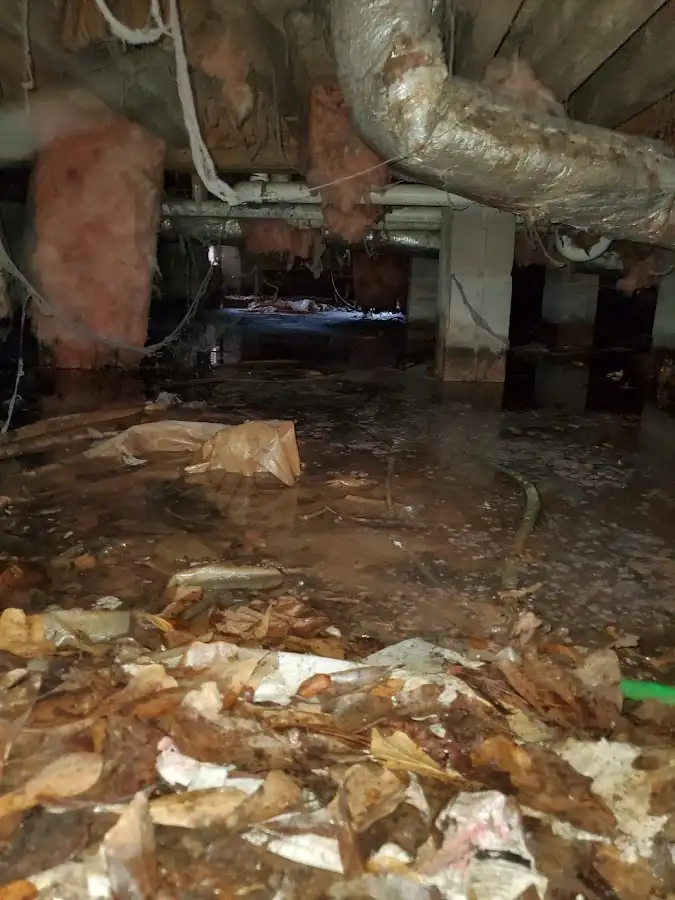 Crawl space flood assessment for Commercial Water Damage Restoration in Cookeville